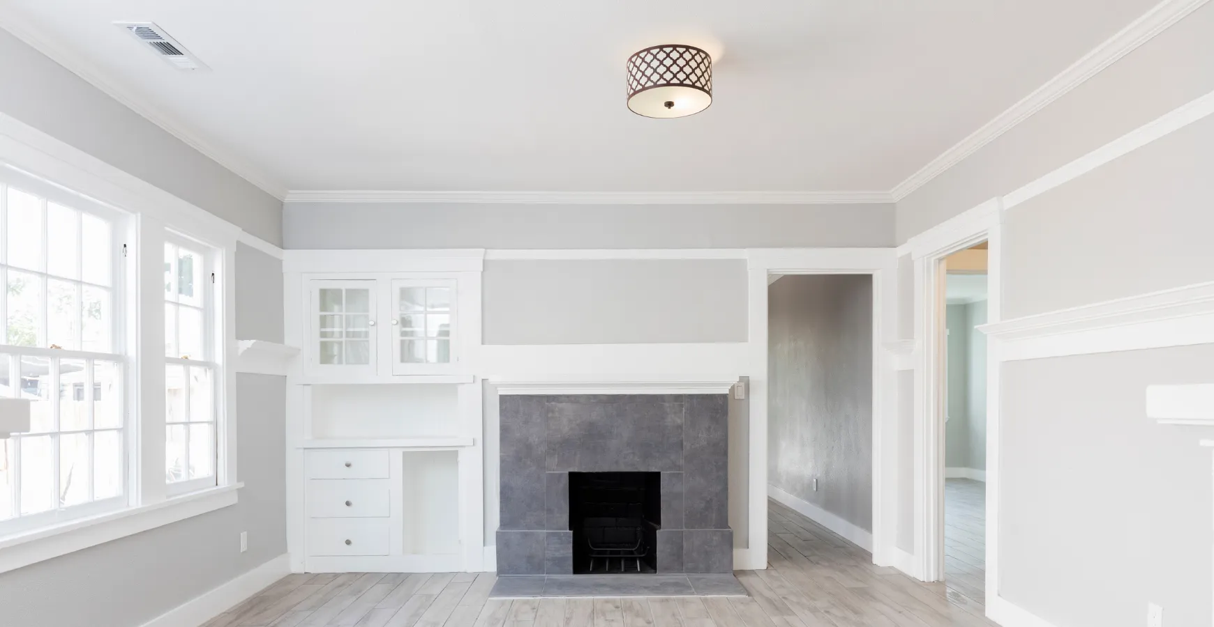 Dallas interior repainting and wall refinishing project